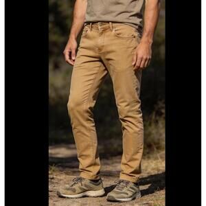 prAna Men’s Slim Fit Organic Cotton Pants 30x34 Brown